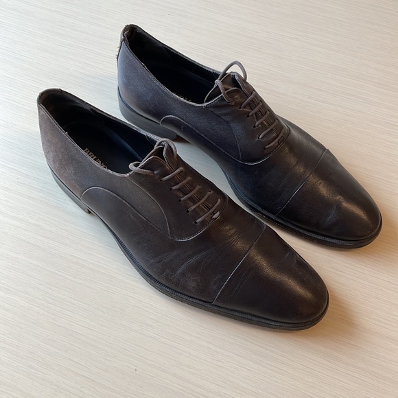 Bruno Magli Oxford Style Dress Shoe - Dark Brown - Size 10 - Picture 3 of 5